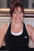 Older Redhead Sasha Karr Works Out Naked at AllOver30 Free