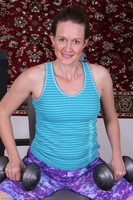 Roxanne Clemmens Working Out Naked